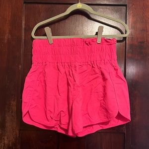 Zenana Hot Pink Wide Band Active Shorts size XL